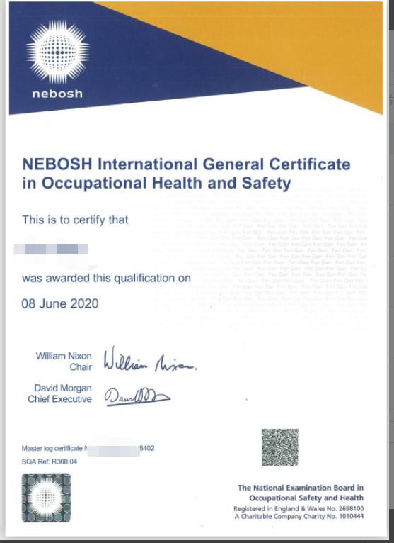 NEBOSH IGC NEBOSH IGC
